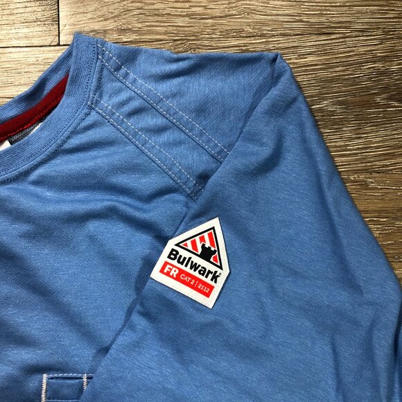 Bulwark FR Shirt Mens 3XL Long Sleeve Flame Resistant Workwear iQ Series Pocket - Picture 4 of 8